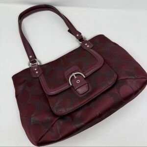 Coach Campbell Signature Metallic Belle Carryall 26246